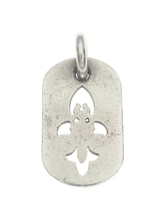 Chrome Hearts D Tag Sml Fle Dag Fudaga Dog Tag Small Necklace Top - Picture 2 of 6